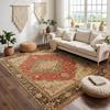 RAKKS Soft Vintage Moroccan Style Area Rug Non-Slip Indoor Outdoor Carpet for Living Room Bedroom Beside Sofa Home Decor