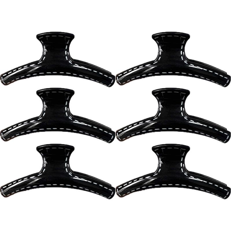 13cm Korean Hand-drawn Line Hair Clip Women's Summer New Fashion Simple Shark Clip Hair Accessories