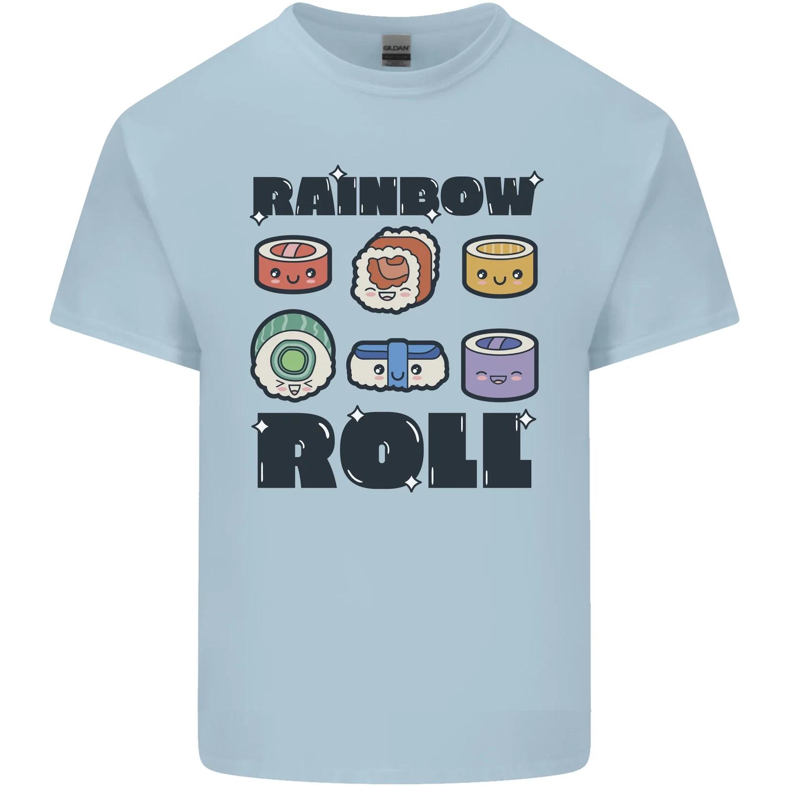 Kawaii Sushi Rainbow Roll Fish Kids T-Shirt Childrens M