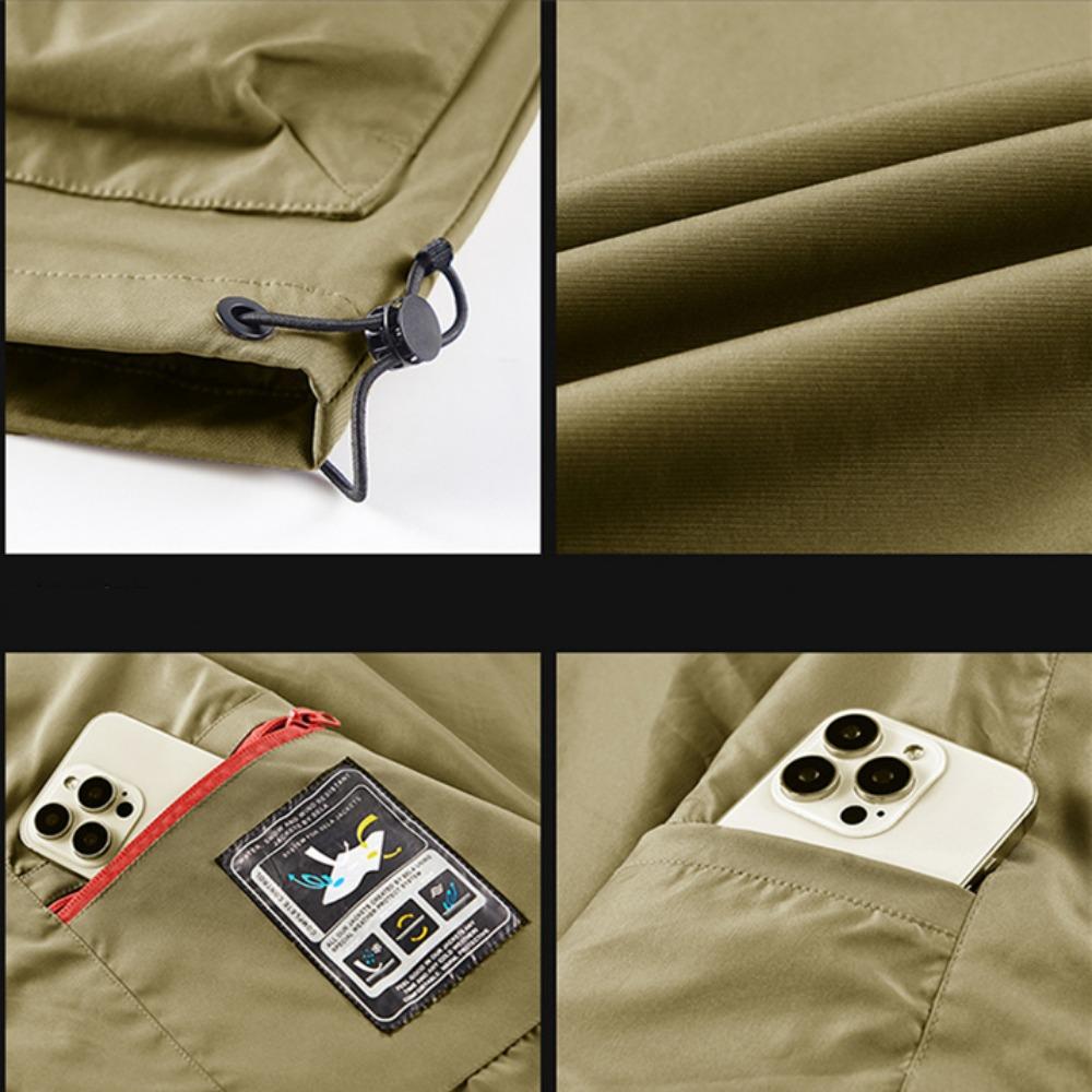 Winter Multiple Pockets Man Coats Loose Leisure Solid Windproof Tops New Man Coat Autumn Coats Man