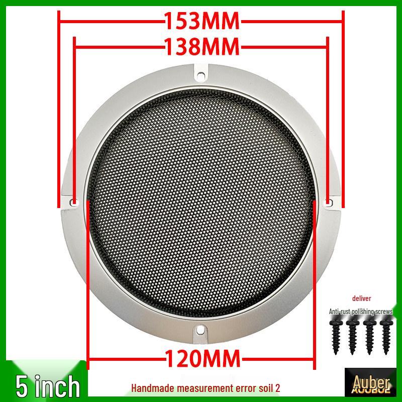 Speaker Grille Metal Mesh Dustproof Covers: 2-10 Inch Sizes for Car Speakers