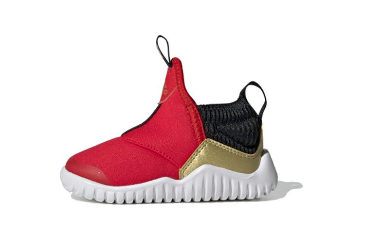 

Adidas Rapidazen I Round Tip Breathable Lightweight Breathable And Lightweight Low top Toddler Shoes Red Gold EH1695 27