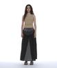 Partimento Woman Multi-Layered Maxi Skirt_Gray Check