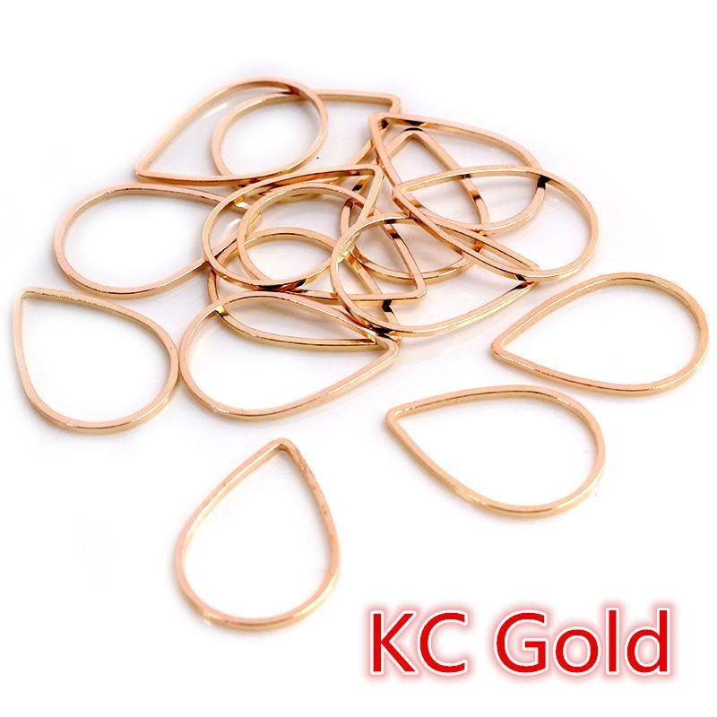 50 Water Drop Pendant Hollow Earrings – DIY Jewelry Making Accessories