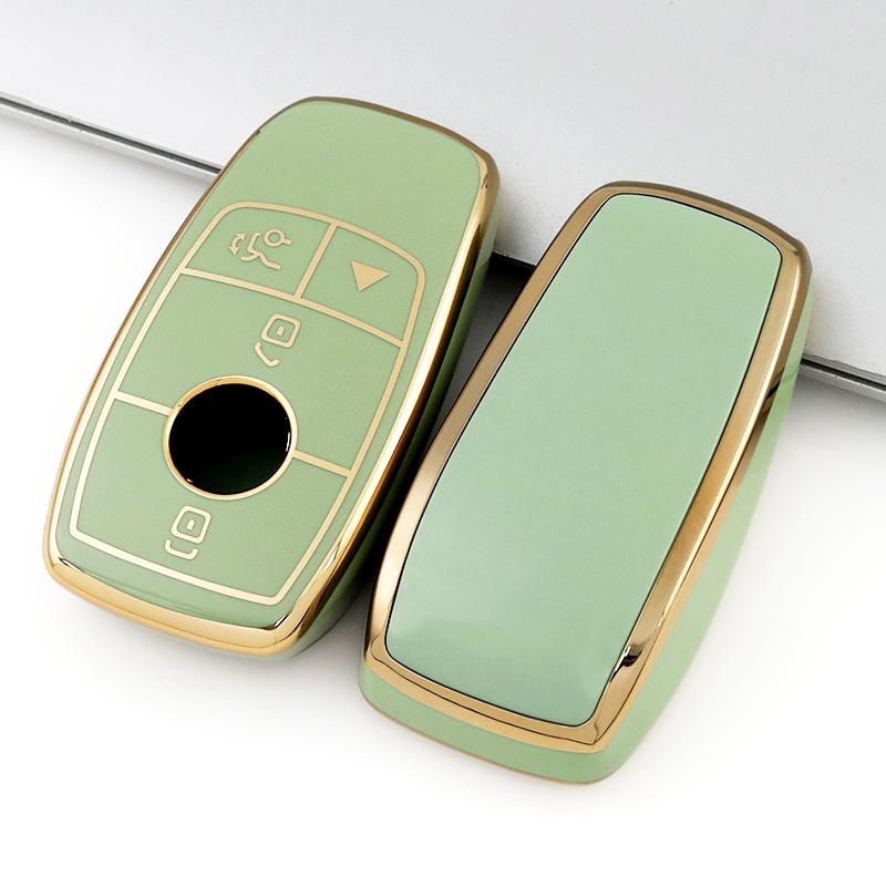 4 Buttons TPU Auto Shell Fob For Mercedes Benz W177 W205 W213 W222 X167 A C E S G Class GLC CLE CLA GLB GLS AMG Car Remote Key Case Cover