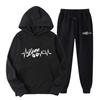 New European Size Men and Women Couples Hooded Sweater Set Casual Sports Hooded Sweater Long Sleeves Trousers