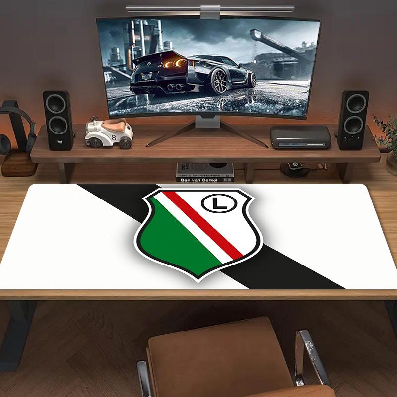 Legia Warsaw Print  Cushion Non-slip Laptop Tablet Big Mousepad XXL Mat Mini PC Playmat With Lock edge