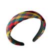 2025 Colorful Plaid Wide-Brim Headband for Women - Versatile Daily Wear Hair Accessory