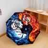 1 PC Automatic Folding Umbrella - Yin Yang Tiger Pattern, Portable & Foldable Design with 8 Ribs, Christmas Birthday Gifts