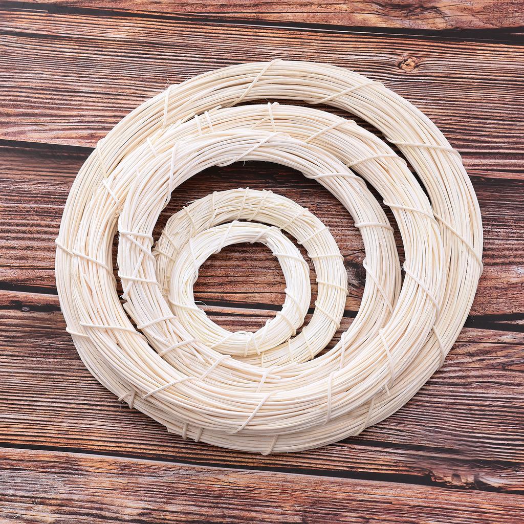 Künstlicher Weihnachtskranz Rattan Dekorative Hängekranz für Haustür Fensterbänke Regale Kaminsims