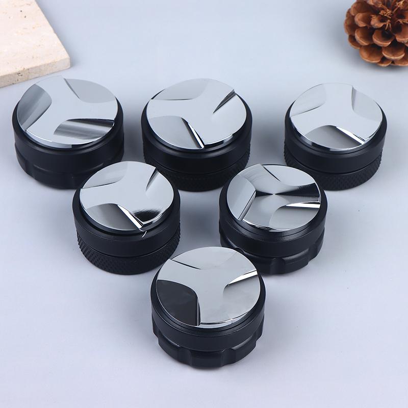 Coffee Distributor Espresso Distribution Tool/Leveler 3 Angled Slopes Adjustable Palm Tamper Fits 51/53/58Mm Portafilter 1Pc