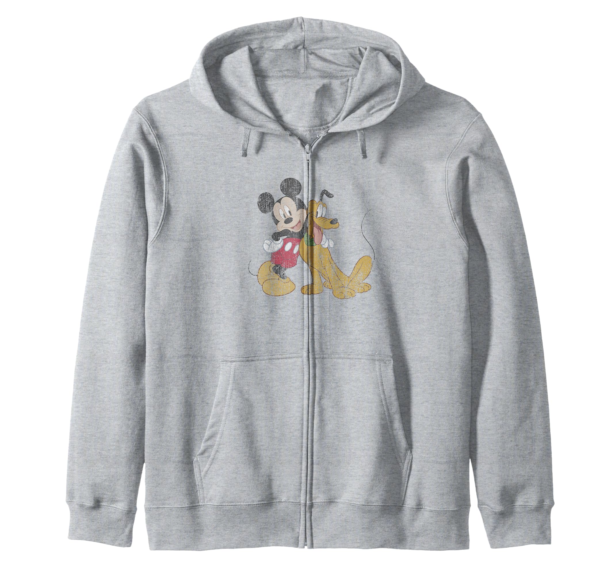 

Disney Mickey & Friends Mickey & Pluto Buddies Antique Style Zip Hoodie
