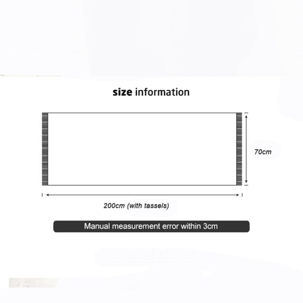 Thick Warm Long Tassel Scarves Windproof Women Wrap Shawls Casual Winter Plaid Scarf