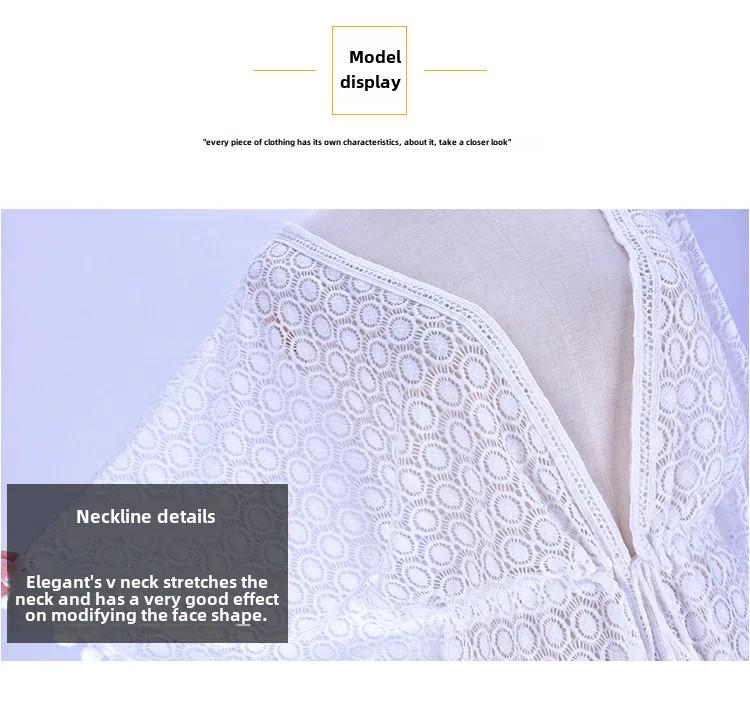 Strand-Überwurf für Damen: Badeanzug-Cardigan mit ausgehöhlten Trägern zum Sonnenschutz, ideal für den Urlaub am Meer und in heißen Quellen.