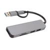 5 In 1 USB3.0 Hub 3 USB Storage Card Memory Card Ports 5Gbps USB C Hub USB Splitter USB C Dongle USB Docking Station