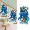 Cordless Prelit Stairs Decoration Lights Up Christmas Decoration LED Wreath