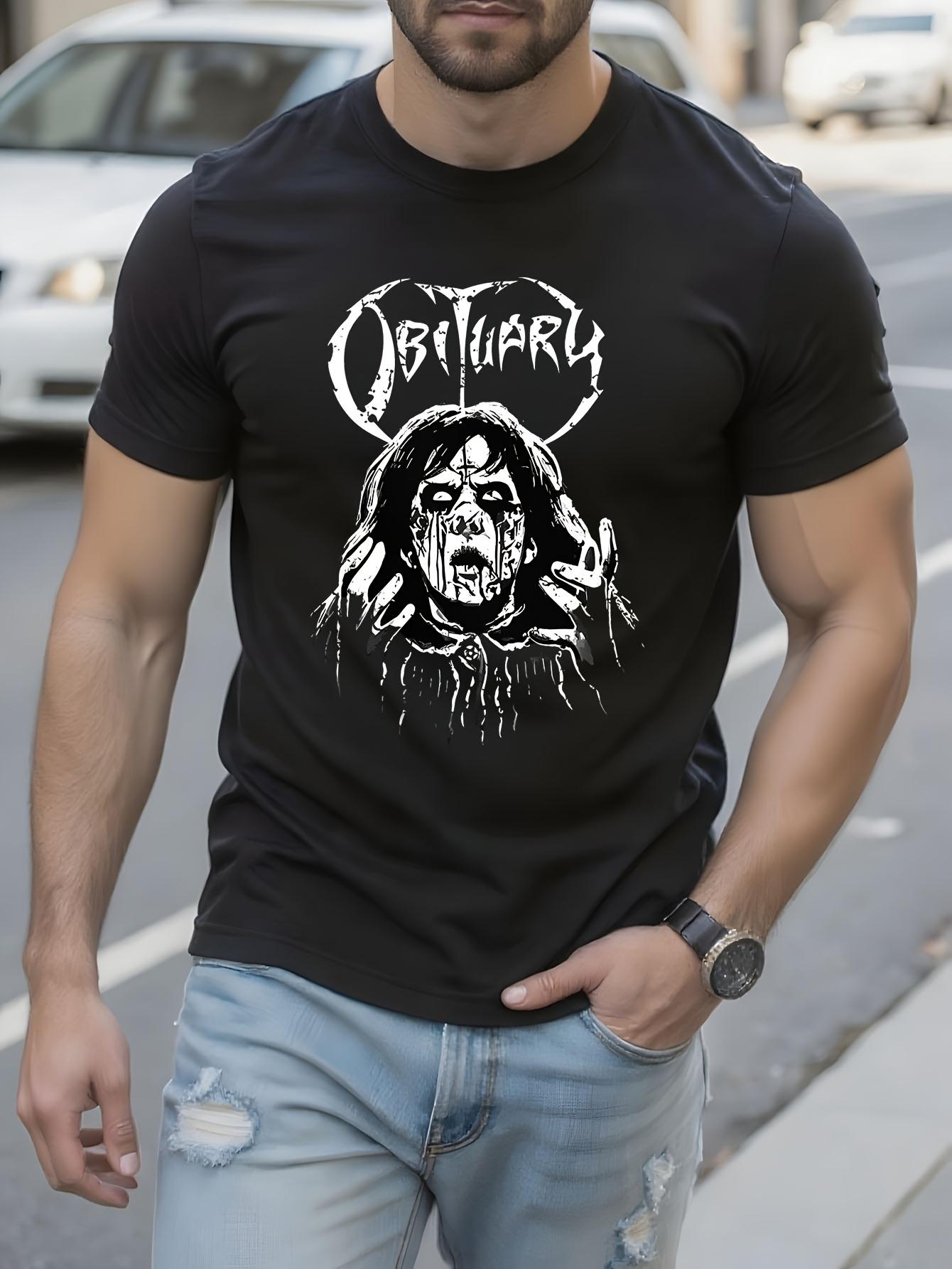 Unisex Obituary Band Graphic Tshirt Graphic Tshirt S