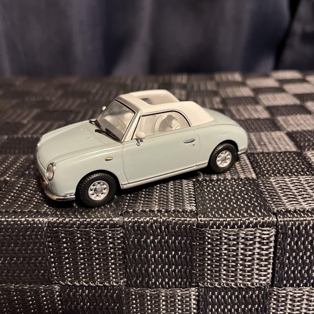 

[USED] 1/43 Kyosho Nissan Figaro open-top miniature car