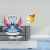 Acrylic Swan Sculpture And Cartoon Snake Statue Tabletop Centerpiece Ornament for Office Shelf