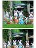 Outdoor Cartoon Rabbit Garden Decoration - Animal Flower Pot Sculpture for Kindergartens and Courtyards