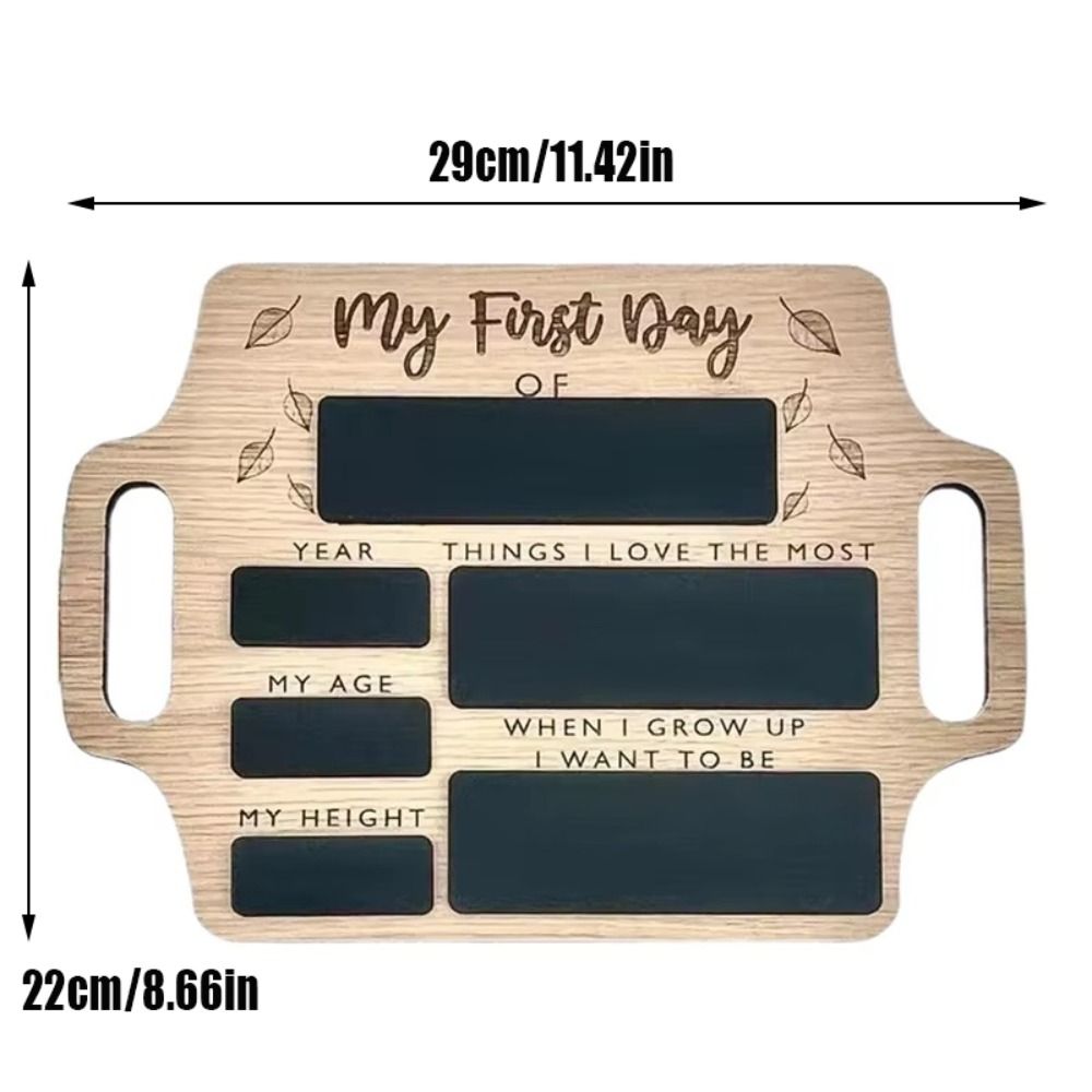 Reusable Memory Photo Board With Handle Personalized First Day Of School Sign Wooden Message Board My First Day Blackboard