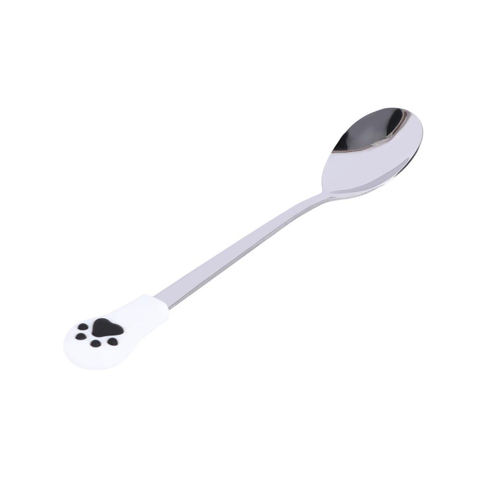 Drink Stainless Steel Cat Claw Fruit Dessert Spoons Tableware Coffee Spoon Kitchen Supplies