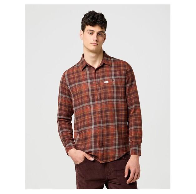 Рубашка Wrangler 1 PKT FLANNEL SHIRT EU M