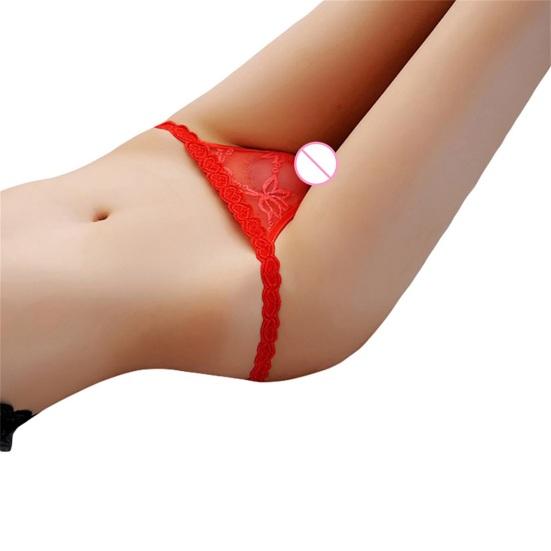 Underwear Love Heart Pattern Soft Women Lace Flower Underwear for Honeymoon