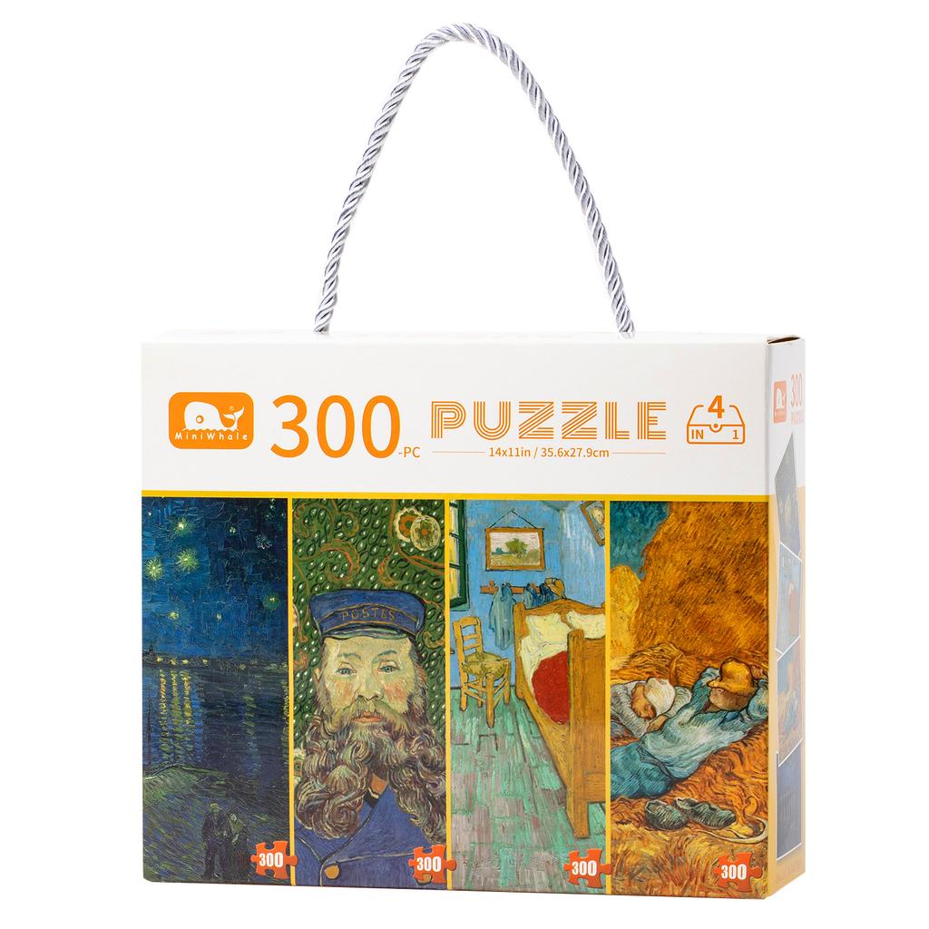 Exquisite Van Gogh Oil Painting Plane Puzzles 500 Pieces, Paper Children'S Puzzles 1000 Pieces