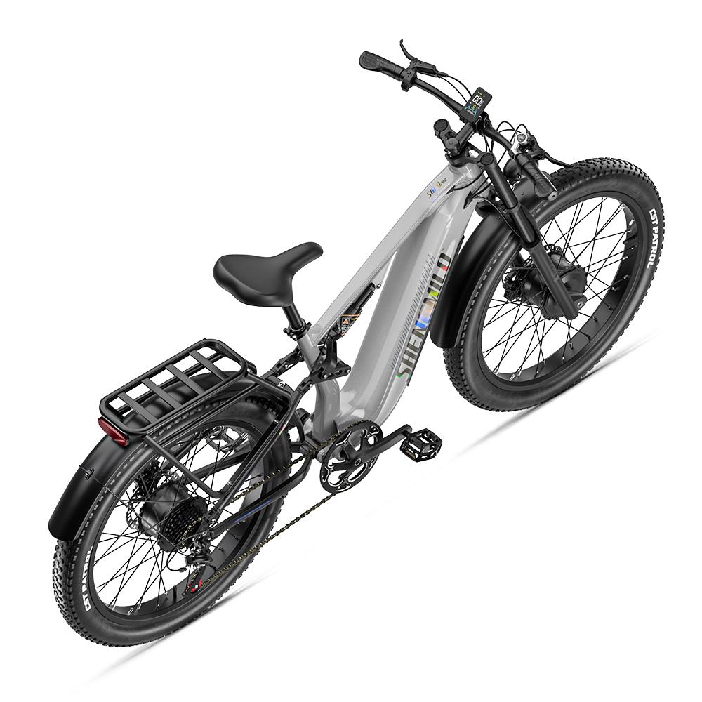 Shengmilo S600 PRO Suaugusiųjų Elektrinis Dviratis 1000W*2 Dvigubas Variklis 48V25WH Baterija 26 colių Storos Padangos Visureigis Elektrinis Dviratis