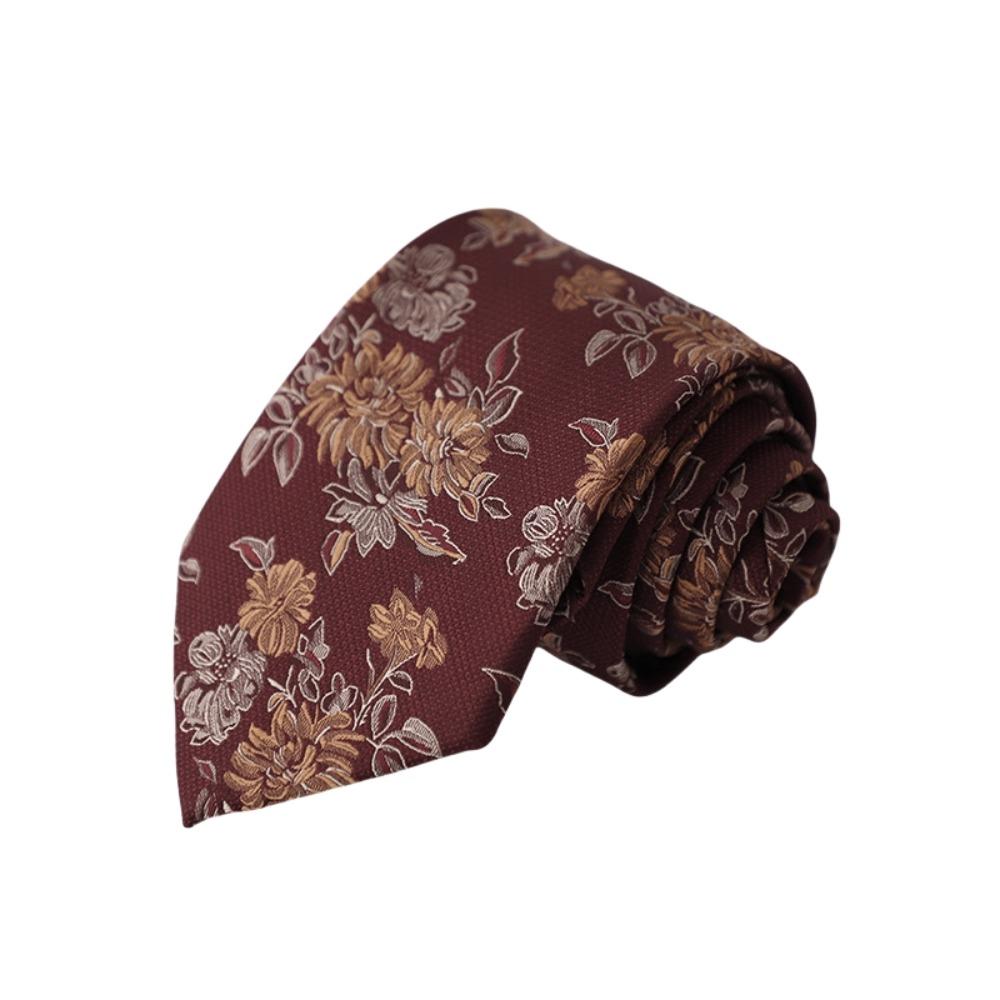 

Jacquard Pattern Striped Tie 8CM Men Cravat Fashion Shirt Necktie Party Style 4