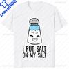 Salt Costume Matching Pepper and Salt Couple T-Shirt Casual Streetwear Fashion Hip Hop  Tshirt Kawaii Cartoon Y2k  Tees