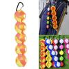 Golf Ball Holder Carrier with Hook Holds 5 Balls Pouch for Practice Outdoor Competition Recreation