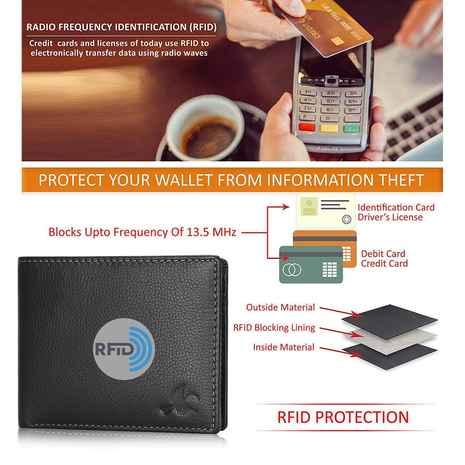 Кожаный мужской кошелек Maddison черного цвета с блокировкой Rfid | Кошельки мужские — фото 5