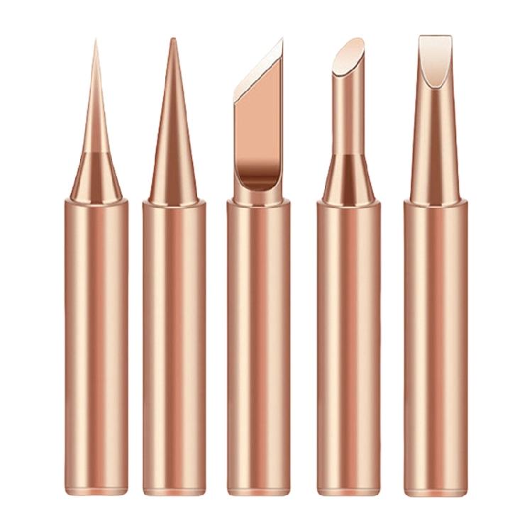 

5Pieces Heat Efficient Copper Soldering Tip Suitable for Quick Heat Up and Stable Temperature Control Circuit Board Work 1