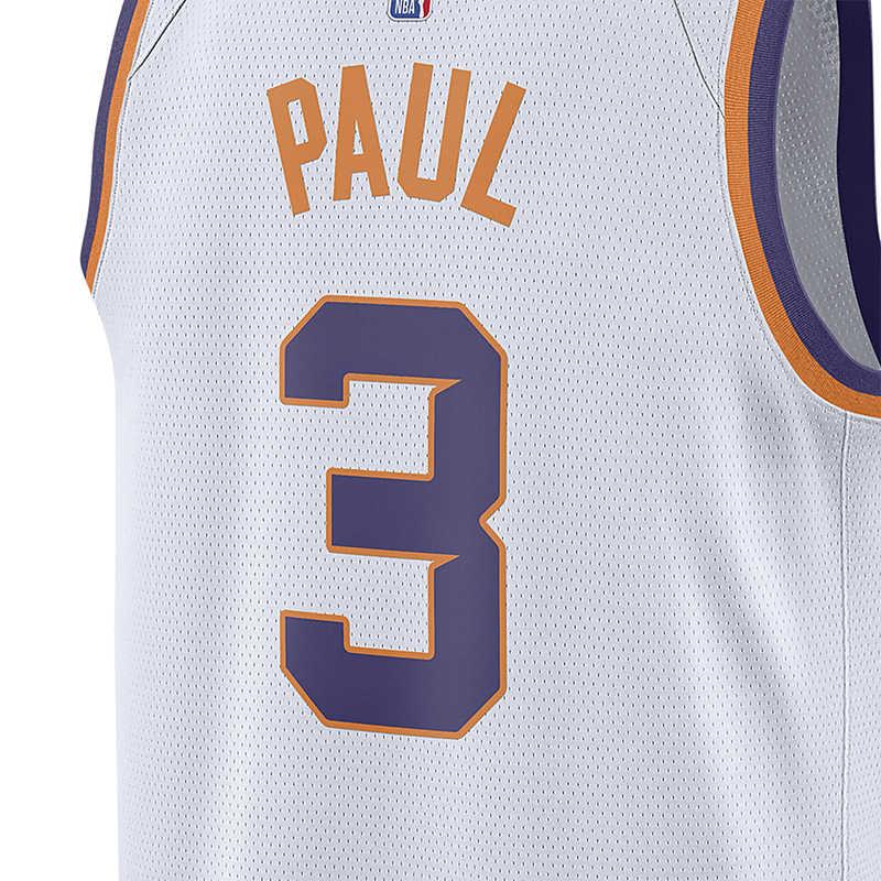 Nike NBA Team Letter & Number Print Jersey, Fan Edition, 2022-2023, Limited, Paul #3 Unisex Tops White FB1809-101