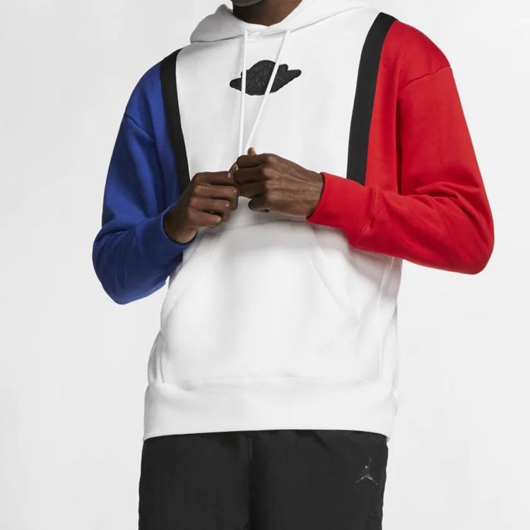 Jordan Sport DNA Wings Logo Colorblock Fleece Hoodie Men Hoodie Black White AT9963-100