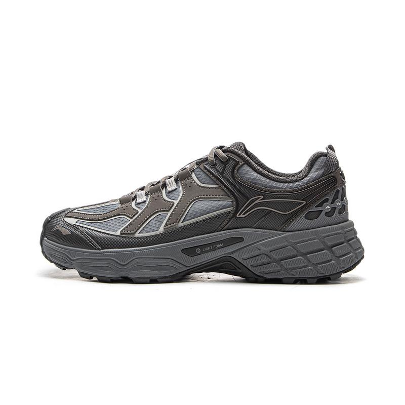 Li-Ning CF Linying Unisex Shock Absorbing Low Top Hiking Shoes Obsidian Grey AHTV033-7 37