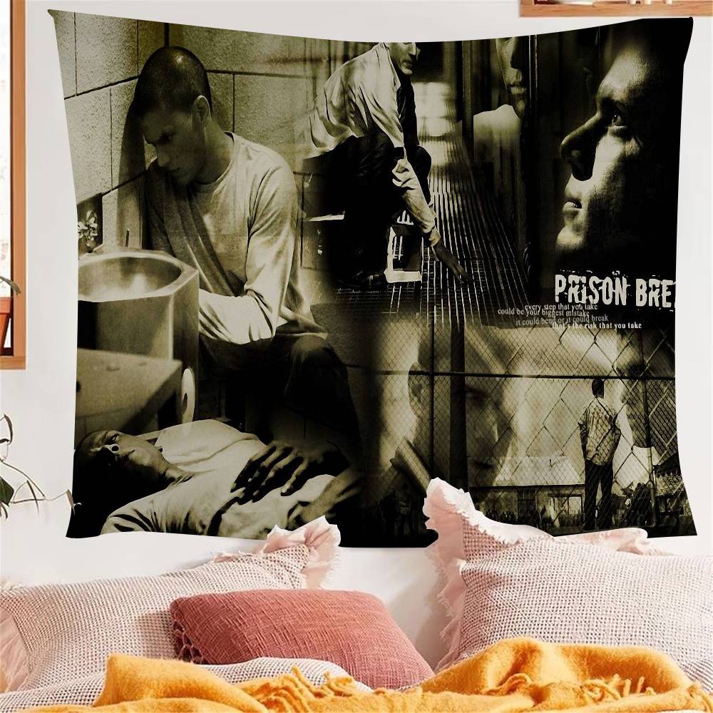 HighDefinition Prison Break Classic TV Series Colorful Tapestry Wall Hanging Bohemian Wall Tapestrie Mandala Wall Hanging Sheets