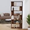 VidaXL Bookcase-Room Divider Brown Oak 80x24x192cm Engineered Wood 816061