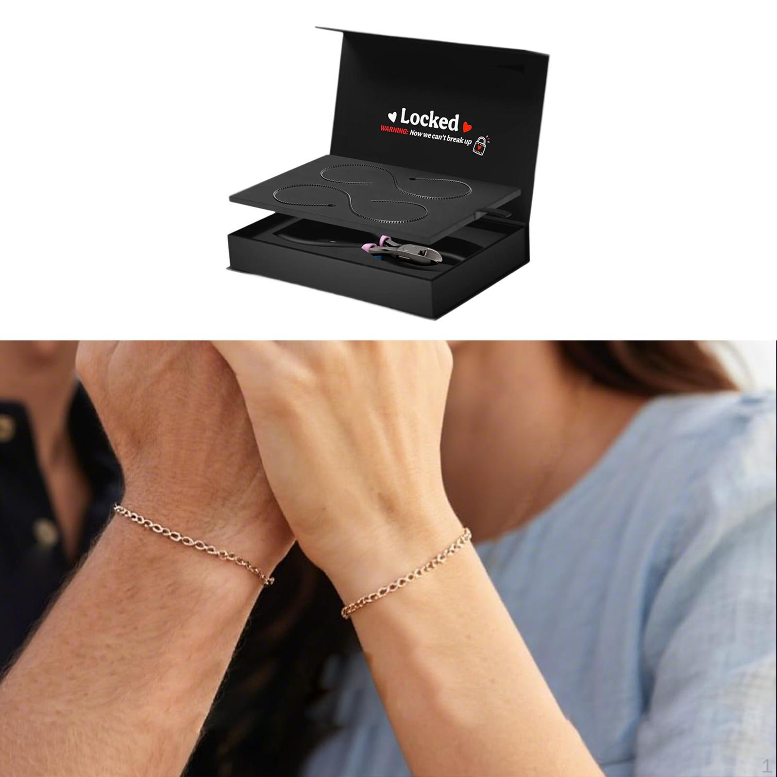 

Permanent Bracelet Kit DIY Matching Jewelry Set for Couples Trendy Locked Thanksgiving чорний