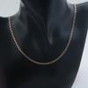 Women 585 Rose Gold 2mm Snail Link Chain Delicate Necklace No Gift Box