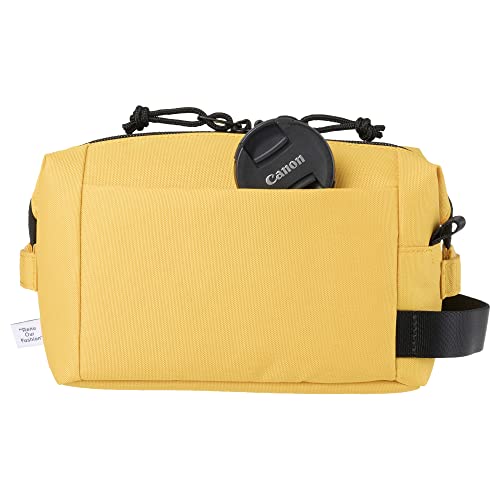 HAKUBA Chululu Renew Inner Pouch Camera Bag [Medium, Mustard] Sustainable camera case made with recycled materials, with handle and shoulder strap