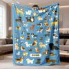 1Pc Boho Sunburst Print Soft Flannel Throw Blanket For Couch Bedroom Living Room Home Decor