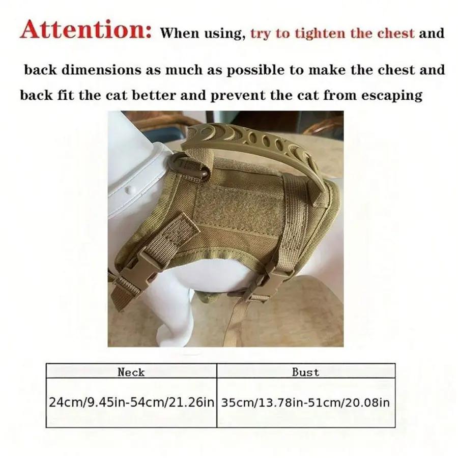 INS Outdoor Cat Vest Waterproof Cat Clothes Cat Chest Strap Special Vest for Walking Cats Can Be Adjusted