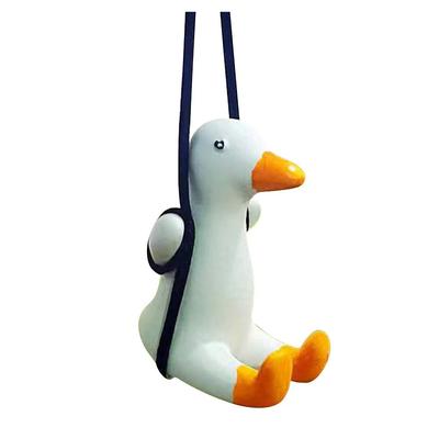 Dar domů Sádra Dekorace zpětného zrcátka Přívěsek do auta Příslušenství interiéru vozidla Swing Duck
