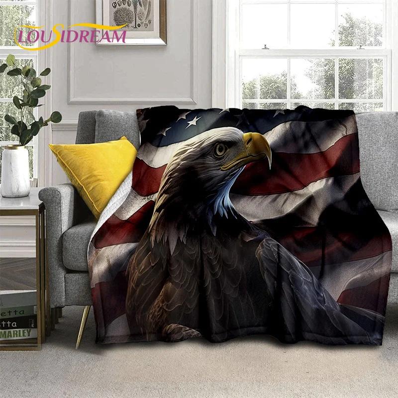 Cute Owl Eagle Birds Cartoon 3D Soft Flannel Blanket for Beds Bedroom Sofa Picnic,Throw Blanket for Cover Outdoors Leisure Gift
