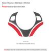 For BMW E90 E92 E93 Made of Alcantara Steering Wheel Trim Covers M Performance Stickers Carbon Fiber Car Interior Accessories