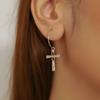 European Style Luxury Cross Earrings, Minimalist Instagram-Worthy Street Fashion Jewelry