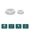 Hcilloend Set of Stainless Steel Emblem Emblem and Badge Covers for New Mazda Roadster ND Series Easy Decorative Exterior Custom Accessories 4-Piece